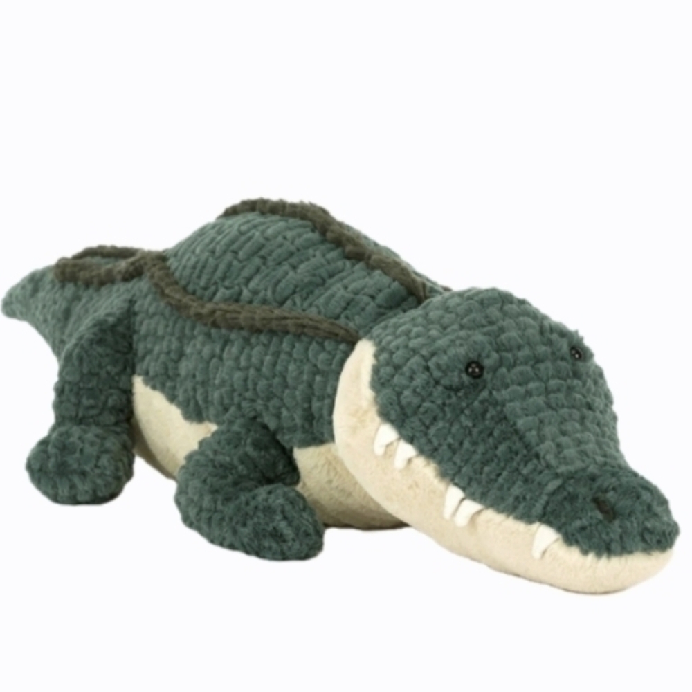 Jellycat Allexi Alligator 5.5x5.9x24.8" Hind Legs Across 10.5" Soft & Plush BNWT